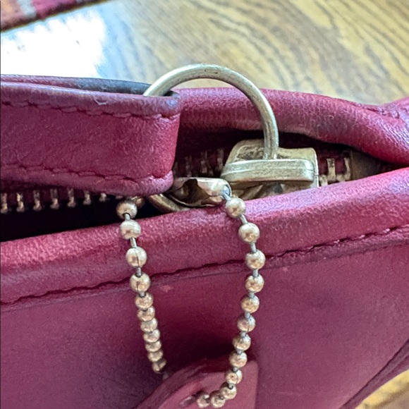 Coach 9455 red Leather purse vintage - Picture 12 of 13